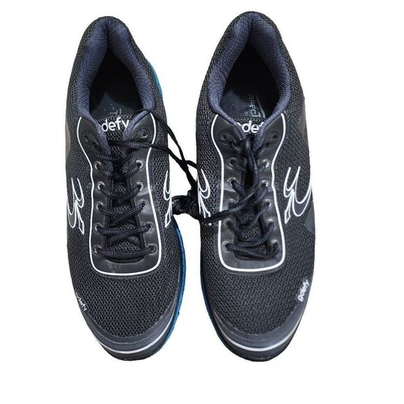 Gravity Defyer Men\'s Might Walk Lace-Up Athletic Shoes - Black Blue - Size 15